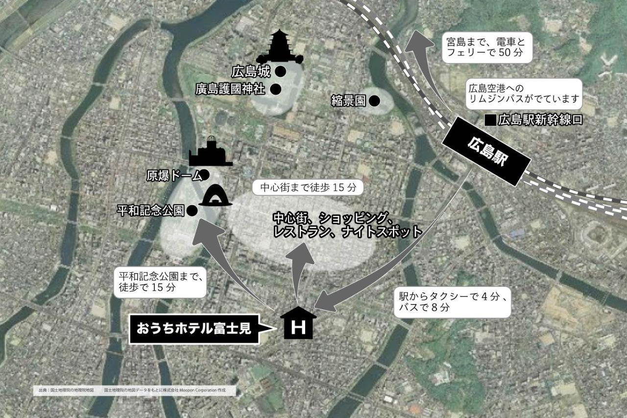 Ouchi Hotel Fujimi Hiroshima Exteriör bild